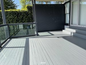 After timber deck maintenance work