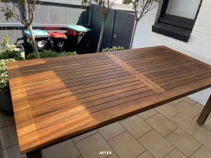 after timber deck maintenance work