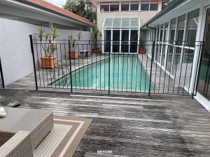 before work timber deck maintenance