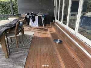 Before deck repair work